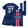 Paris Saint-Germain Milan Skriniar #37 Hemmaställ Barn 2024-25 Korta ärmar (+ Korta byxor)